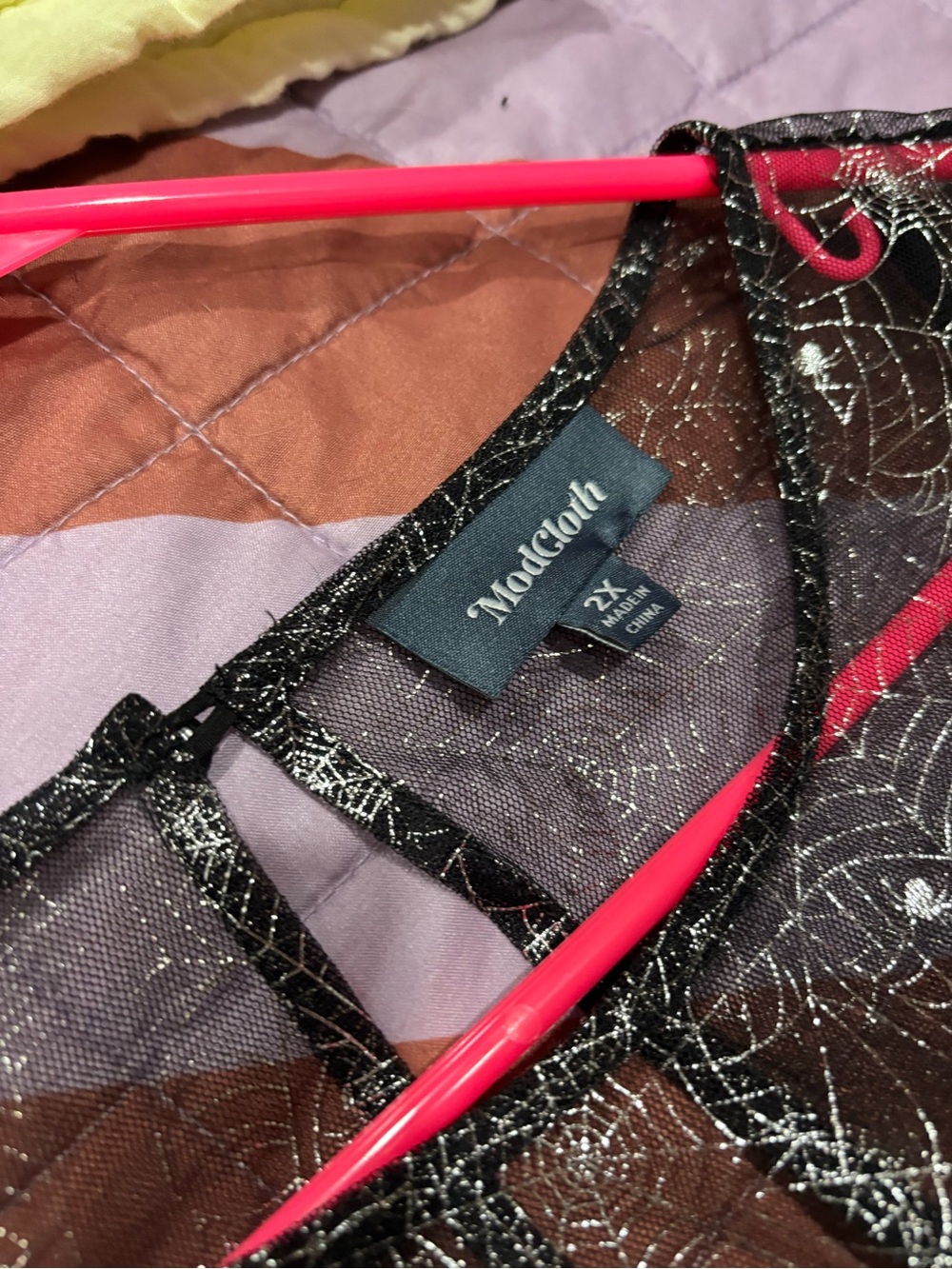 Modcloth a line 2x spider web glitter dress - Picture 2 of 4